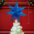 Kurt S. Adler 10-Light 7-Point Capiz Star Treetop - Blue and White