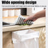 MiOYOOW Foldable Trash Bag Holder, Hanging Waste Garbage Can Rack Magnetic Closure Waste Bag Hanger Racks with Fixing