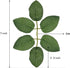 Fake Leaves for Roses Decorations, 80pcs Bulk Green Rose Leaves with Stems for DIY Wedding Bouquets