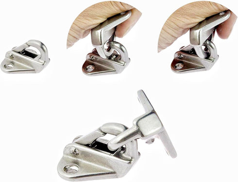 Stainless Steel 316 Fending Hooks, Fender Spring Hook Snap for Boat Sail Tug Ship Marine Hardware Accessories (2)