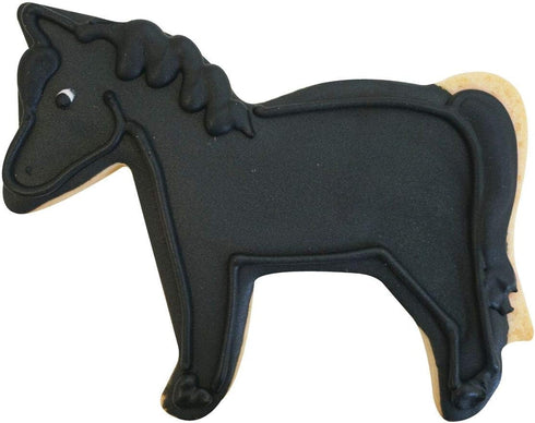 NCS Farm Animals Cookie Cutter Set - 4 Piece Tinplated Steel, Pig 3.75", Rooster 4", Cow 3.75", Horse 4"