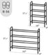 AUGOHCMIL 4-Tier Closet, Expandable Shoe Rack, Metal Small Shoe Rack, Adjustable Shoes Organizer, Storage Shelf