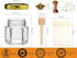 20 Pack Adabocute Mini Honey Jars with Dipper - Perfect for Baby Shower Favors and Wedding Favors - Includes Bee