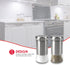 Home Basics 2 Piece Essence Salt & Pepper Shaker, Multicolored, Silver