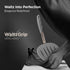 Kitchen Mama WALTZGRIP Platinum Silicone Pancake Spatula Turner: Heat-Resistant, Wide Slotted Tapered Head Stainless Steel Core. Durable, Dishwasher-Safe, Flipping Cooking Needs, Wok Use (Metal Gray) by Kitchen Mama