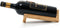 Single Wine Bottle Holder, Personalized Bamboo Stand for Table Top Wine Rack, Countertop Organizer