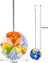 1.77 inches Colorful Glass Crystal Prism Pendant Suncatcher