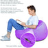 Bean Bag Chair Cover - Stuffed Animal Storage, Plush Toys Organizer, X-Large Round Purple with Handle and Zipper