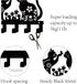 CREATCABIN Cat Metal Key Holder: Wall Mounted Iron Key Hanger with 6 Hooks, Black Rack Organizer for Entryway Decor