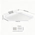 YUjieSTC 10 Inch White Floating Corner Shelf Wall Mounted, Large Triangle Storage Shelf for TV Box, Router, Speakers