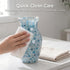 8 Inch Blue Vases for Home Decor, Light Blue Mosaic Vase, Decorative Glass Flower Vases for Centerpieces Living Room