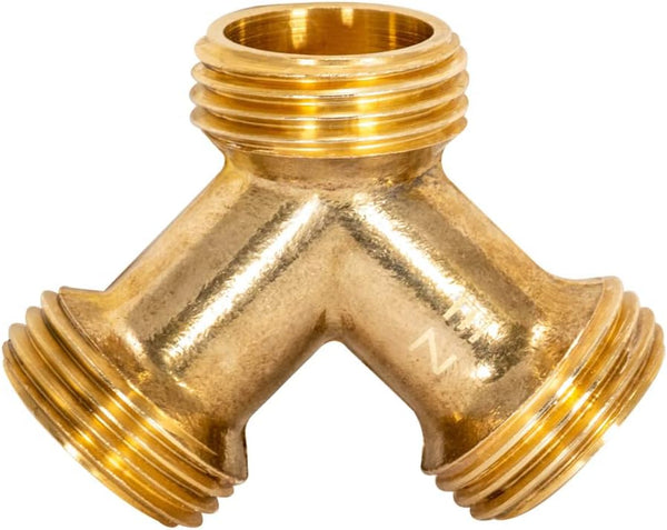 Eastman 41003 Steam Dryer Y Connector, 3/4 inch MHT, Brass