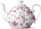 BTaT- Floral Tea Pot with Gift Box, 38 oz, White with Pink
