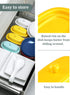 Yedio Ceramic Butter Dish with Lid for Countertop, 8 Inch Butter Holder with Knob Handle for East/West Coast Butter