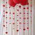 Decor365 Twinkle Star Garland Glitter Red Party Decorations, Star Banner Ceiling Hanging Streamer for Birthday