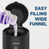 AIKE Wall-Mount Automatic Liquid Soap Dispenser 27oz Large Capacity Matte Black Model AK1205