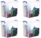 Superio Storage Bins with Lids, Clear Plastic Containers for Organizing, Stackable Totes, 4 Pack, 12 Qt