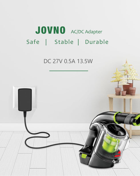 Charger for Bissell AirRam Cordless Vacuum 2144 2524 1984 19841 2151A, AC Adapter K12S270050U, 6ft Power Cord