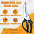 Poultry Shears, Kitchen Shears Heavy Duty for Food With Anti-Slip Handle & Safety Lock, Meat Scissors, Chicken