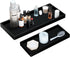 BBK Bathroom Vanity Tray, 2 Pack Silicone Bathroom Tray for Counter, Perfume Key Trinket Ring Tray, Black