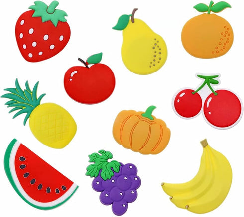Penta Angel Rubber Fruit Fridge Magnets, 10Pcs Large Refrigerator Magnets for Office Photo Cabinet Bulletin Board