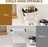 Wall Mount Paper Towel Holder for Kitchen - Self Adhesive Design with Shelf and 2 Hooks for Bathroom, RV