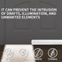 30"-36" Neween Large Door Draft Stopper for Bottom Door Sweep Weather Stripping Noise Blocker Window Breeze Blocker