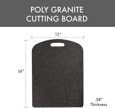 Dexas Decorator House SuperBoard Cutting Board, 12 by 16 inches, Heavy Granite