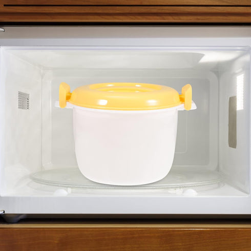 Microwave Food Container, 1L Rice Cooker Maker, Steamer Microwave Cookware for Rice, Chicken, Pasta