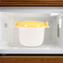 Microwave Food Container, 1L Rice Cooker Maker, Steamer Microwave Cookware for Rice, Chicken, Pasta