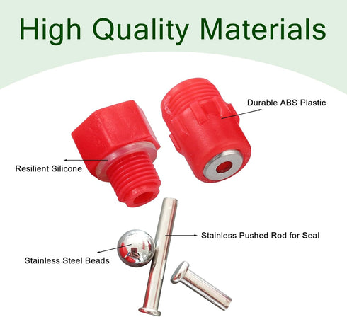 10pcs) Chicken Waterer Nipples Automatic Poultry Watering Nipples Chicken Drinkers (dht
