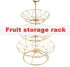Wrought Iron 3 Tier Fruit Tray, Serving Tray for Fruits, Desserts, Candy Buffet Plates for Family Dinner
