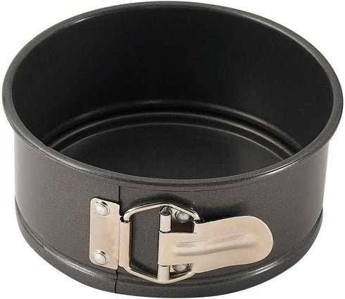 WINCO 6-Inch Springform Pan with Detachable Bottom, Aluminized Steel, Black