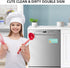 Dishwasher Magnet Clean Dirty Sign, Double Sided Cartoon Cats Kitchen Accessories and Decor Reversible Sign