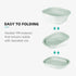 2 Pack Set, Collapsible Wash Basin Foldable Dish Tub, Small Medium Portable Sink for Kitchen, Camping, RV, Baby