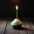 Luter Long Green Birthday Candles - Metallic Candle with Holder for Wedding Party Decoration (24 Pieces)