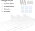 Bigfety Acrylic Small Floating Shelves for Wall, 3-Ledges Clear Mini Display Floating Shelf with Adhesive or Screw