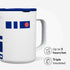 3 16 oz R2-D2 Corkcicle Classic Coffee Mug - Triple Insulated Stainless Steel for Travel - Shatter-Proof Lid - Keeps