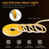 YM E-Bright 12V Led Neon Strip Lights - 16.4Ft Waterproof Flexible Silicone Rope for Indoor Outdoor Holiday Decoration