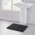 Walensee Non Slip Bathroom Rug Mat (24x17 Inch Dark Grey) Water Absorbent Super Soft Shaggy Chenille Machine Washable