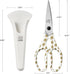 Linoroso Heavy Duty Kitchen Scissors - Japanese Steel 4034 with Magnetic Holder for Meat, Vegetables, BBQ