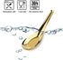 Stainless Steel Chinese Soup Spoons, Set of 6 Asian Soup Spoons for Ramen, Pho, Wonton, Dumpling (Gold)