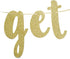 Qttier Jungle Theme Birthday Banner, Gold, 117" x 2" with 3"-6" Tall Letters for 1st Birthday Parties