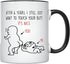 YouNique Designs 6 Years Anniversary Mug, Funny 11 Ounces Coffee Cup for Him, Sixth Year Wedding Anniversary (Black