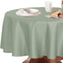 210GSM 108 Inch Obstal Round Table Cloth, Oil-Proof Spill-Proof and Water Resistance Microfiber Tablecloth, Decorative