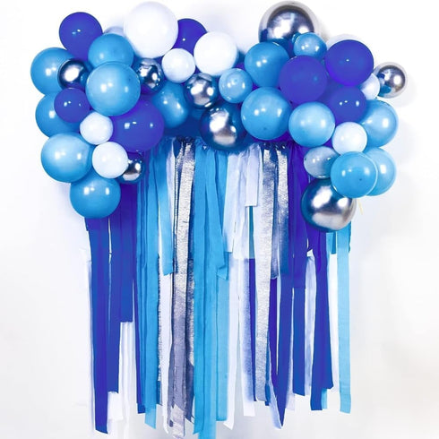 Vibrant Jumbo Bright Royal Blue Crepe Roll - 500 Feet (1 Piece) - Premium Quality for Events & Parties