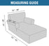 H.VERSAILTEX Velvet Chaise Lounge Cover - High Stretch Chaise Chair Cover for Living Room Soft Slipcovers with Arms