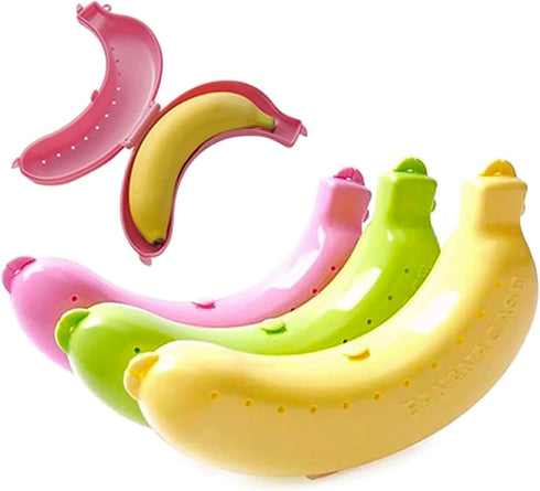 Jinshining Yellow Banana Storage BPA-Free Outdoor Travel Case,Keep Fresh Banana Keeper and Protector, Cute Banana