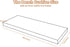Navenwelle 40x12x2 Linen Bench Cushion, Strengthen Breathable Indoor Seat Cushions, High-Density Bench Pad