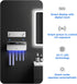 3M 5 Bloom Toothbrush Sanitizer and Holder for Bathroom Walls, Strong Adhesive, Time Display, Long-Lasting Charge